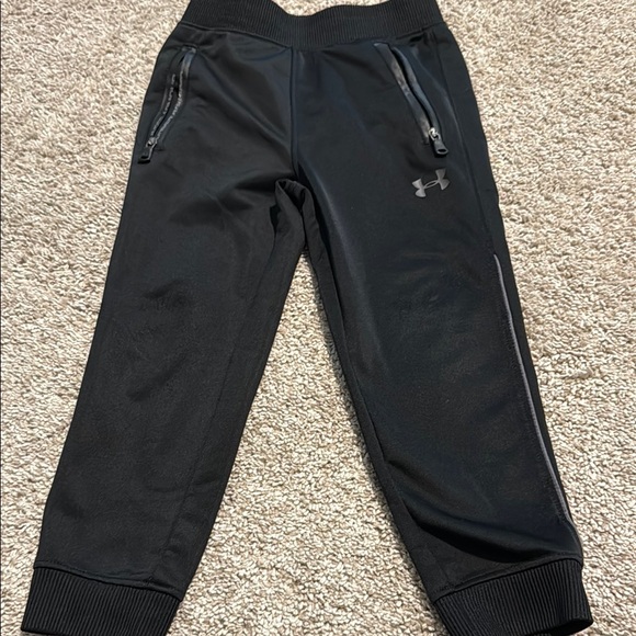 Under Armour Black Sweatpants with Tapered Ankles - Picture 1 of 5